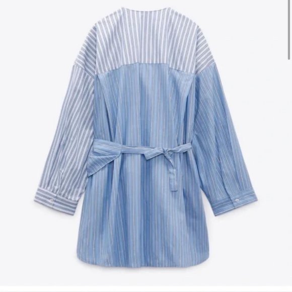 ZARA POPLIN WRAP SHIRT - Picture 10 of 11